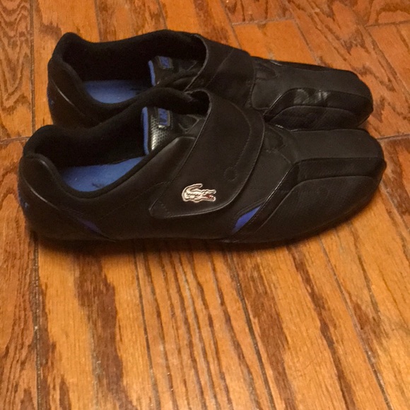 Black Lacoste Velcro Mens 